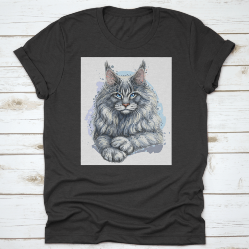 An Artistic Portrait Of A Beautiful Maine Coon Cat The Official State
