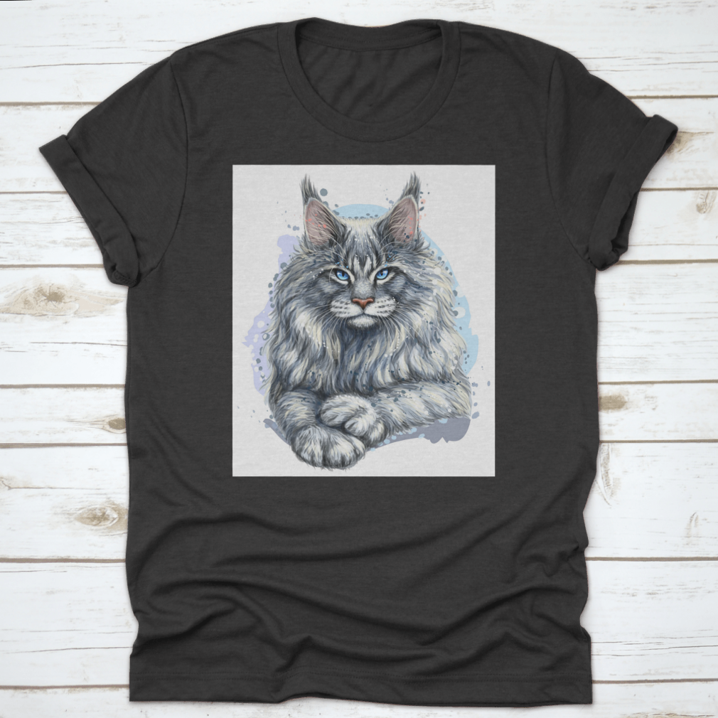An Artistic Portrait Of A Beautiful Maine Coon Cat The Official State