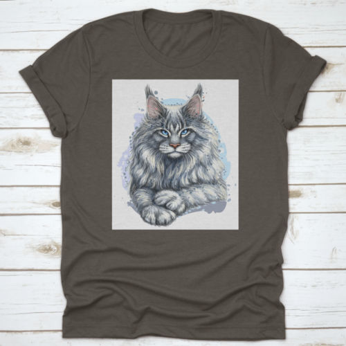 An Artistic Portrait Of A Beautiful Maine Coon Cat The Official State