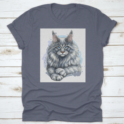 An Artistic Portrait Of A Beautiful Maine Coon Cat The Official State