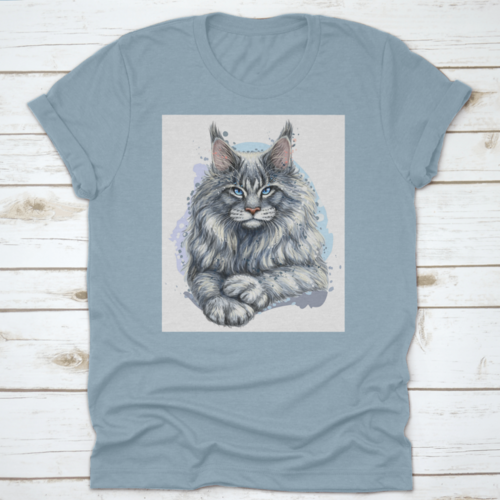 An Artistic Portrait Of A Beautiful Maine Coon Cat The Official State