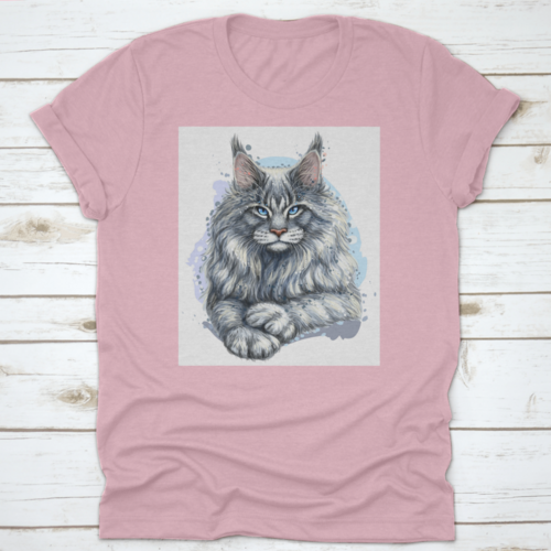 An Artistic Portrait Of A Beautiful Maine Coon Cat The Official State