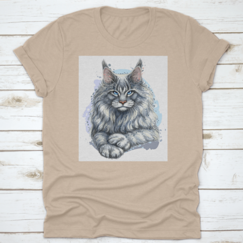 An Artistic Portrait Of A Beautiful Maine Coon Cat The Official State