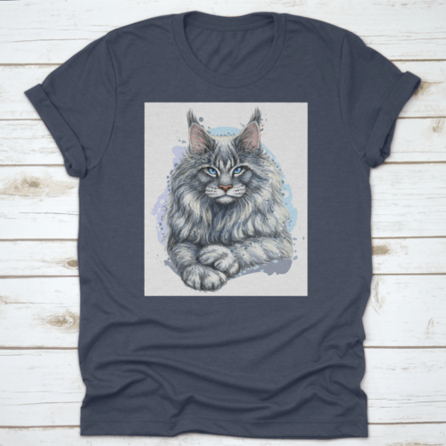An Artistic Portrait Of A Beautiful Maine Coon Cat The Official State