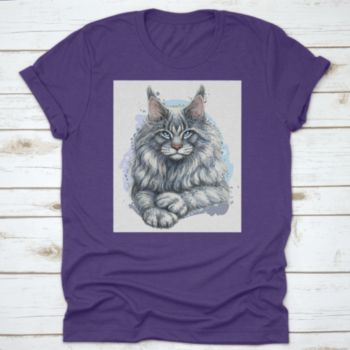 An Artistic Portrait Of A Beautiful Maine Coon Cat The Official State