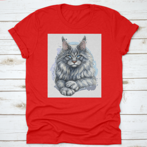 An Artistic Portrait Of A Beautiful Maine Coon Cat The Official State