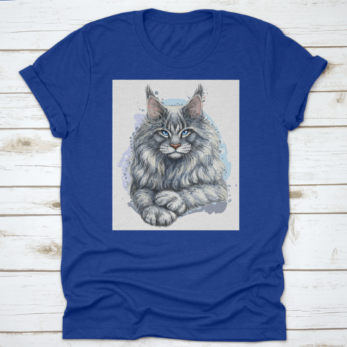 An Artistic Portrait Of A Beautiful Maine Coon Cat The Official State