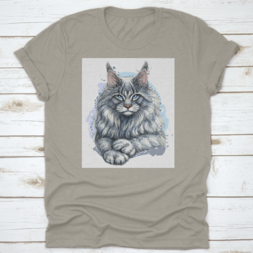 An Artistic Portrait Of A Beautiful Maine Coon Cat The Official State